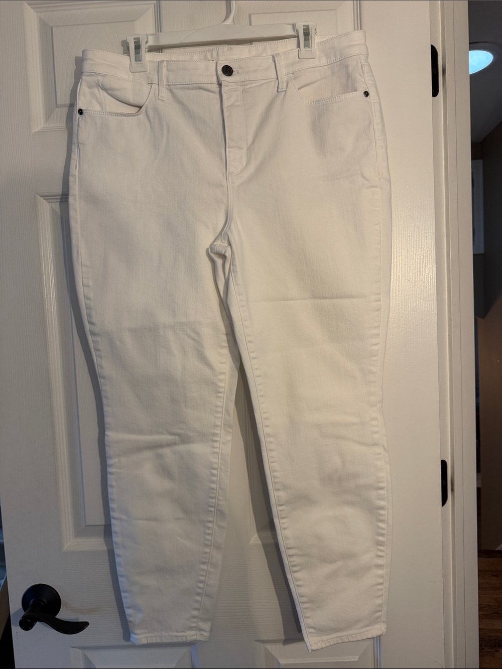 Talbots White High-Waist Flawless Jegging Ankle Jeans 14
